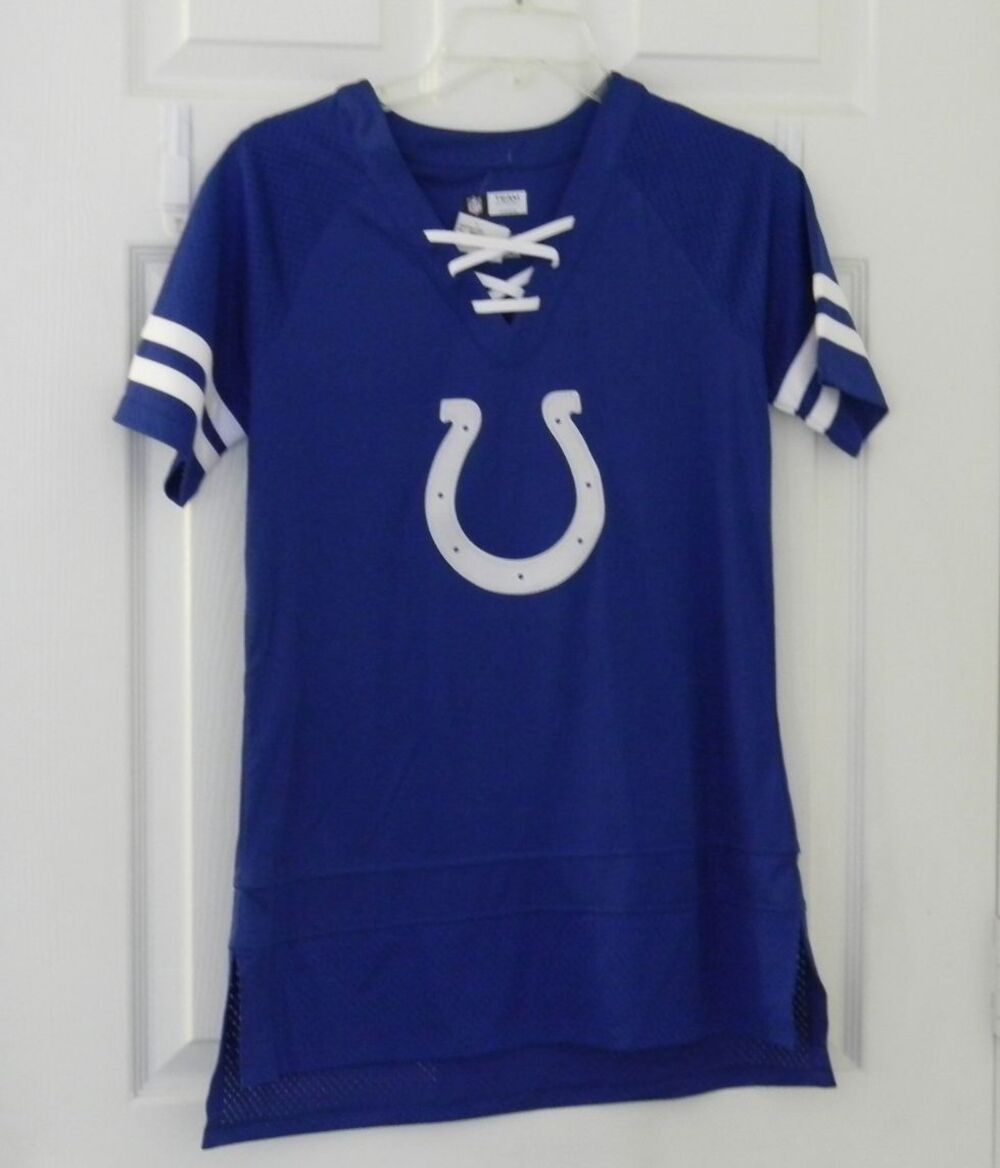 NFL Team Apparel Womens Jersey Indianapolis Colts Blue NWOT